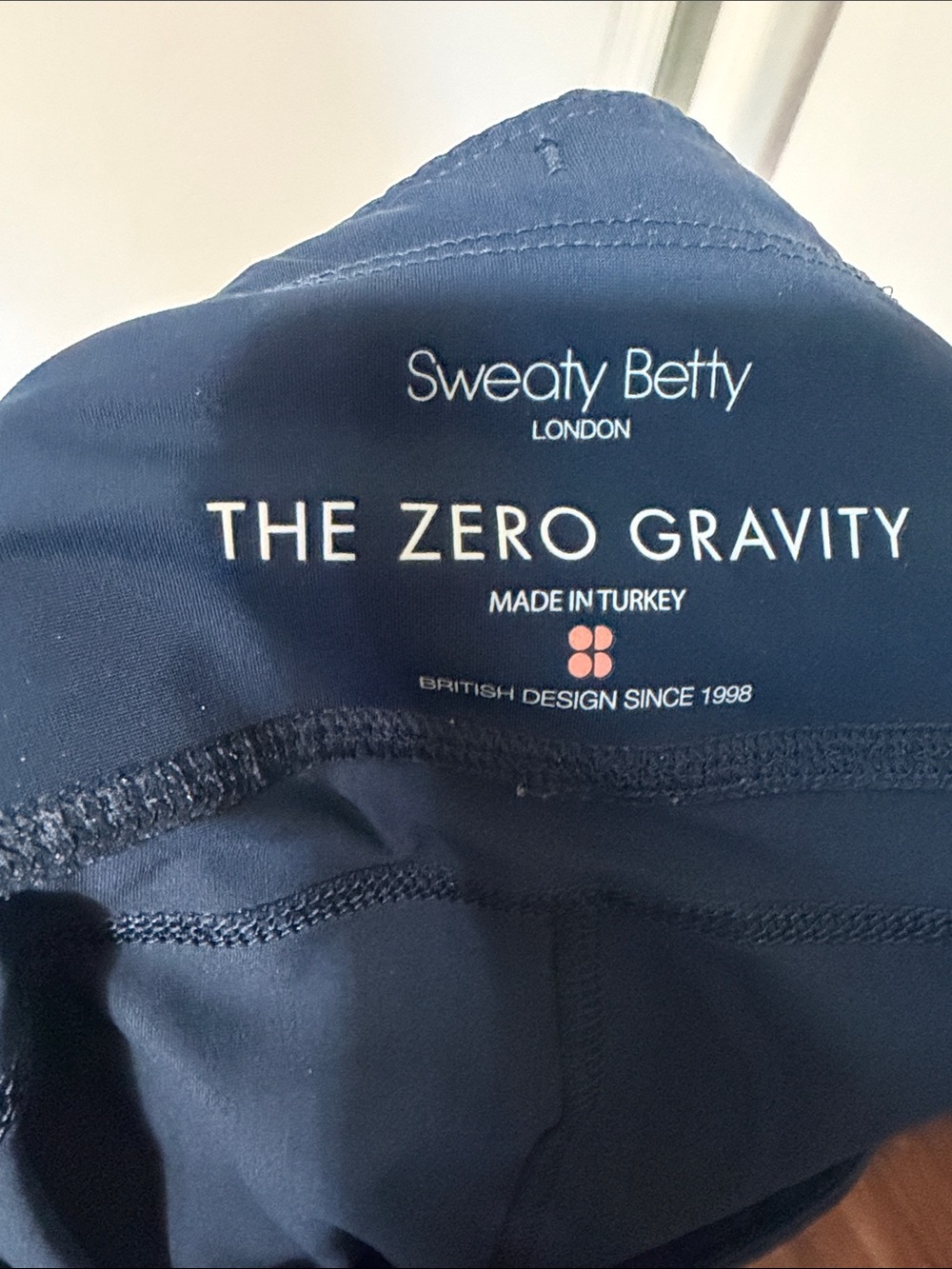 Sweaty Betty The Zero Gravity 7/8 Leggings Navy Mesh High Waisted Size Small - Picture 4 of 14